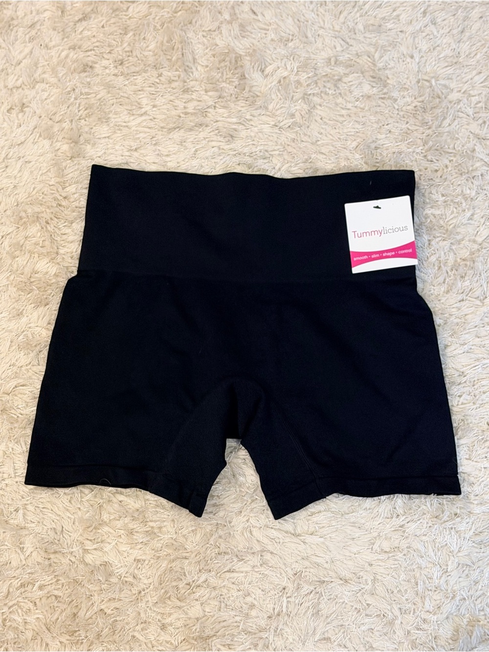 NWT Tummylicious High Waist Black Shaping Shorts - L/XL